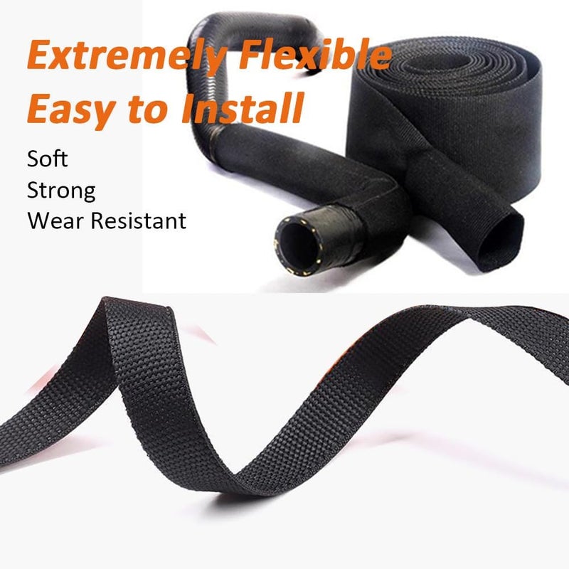 ROCKDIG 4 FT 3 inch 2:1 Heat Shrinkable Braided Sleeving Heat Shrink Sleeve Abrasion Protection Flexibility Wiring Harness Cable Sheath - Image 5
